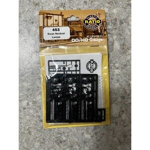 RATIO Plastic Models OO  HO Gauge Swan Necked Lamps  453 train accessory NEW